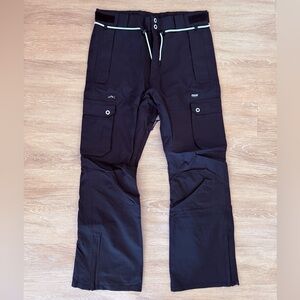 DOPE Men's Black Iconic Snowboard Cargo Pants